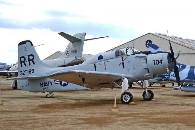 13-2789 — - DOUGLAS EA-1E "SKYRAIDER" BuNo 132789 Ground Attack C/N 9385  BuNo "132751"  AD5W, then later EA-1E  March Field Air Museum TDelCoro October 21, 2012