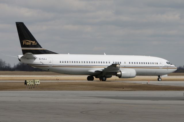 BOEING 737-400 (C-FLEJ) - March 11, 2009 - arrived Hamilton 