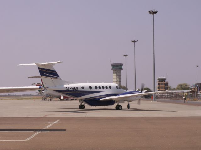 Beechcraft Super King Air 200 (A2-MBM) - 1994 KING AIR B200 A2-MBM arriving at MUB terminal, 24.09.2017.