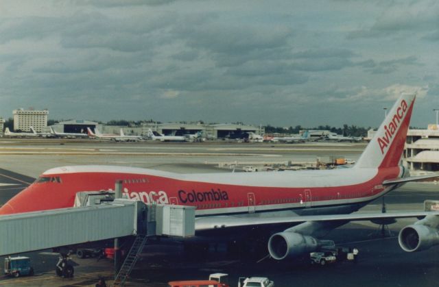 Boeing 747-200 (HK-2900X) - Taken at MIA in late 1980s