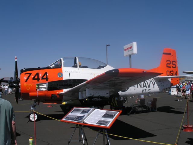 North American Trojan (N28XC) - T-28C Trojan SUZIE Q at Reno Air Races 2008.