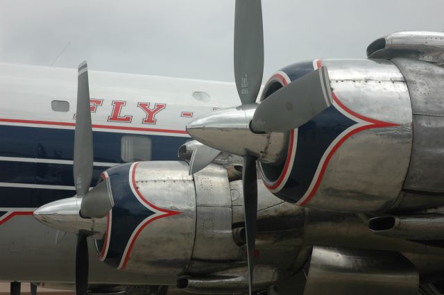 Douglas DC-7 (N836D) - close up of the 3350s cowl that power this aircraft