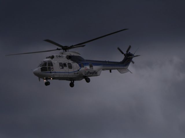 NESMITH Cougar (GAF8203) - AS 532U2 Cougar 82+03, taking off over 14L CGN, 12.03.2018. 