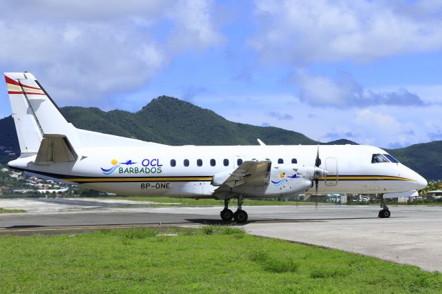 8P-ONE — - Barbados airlines departing St Maarten.