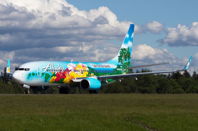 Boeing 737-800 (N560AS) - Alaska Airlines N560AS The Spirit of the Islands, as she takes leaves PAE from her new paint job.