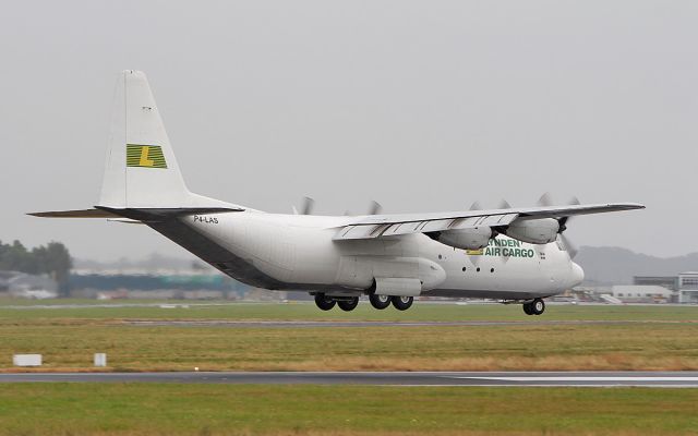 Lockheed C-130 Hercules (P4-LAS) - lynden air cargo l-100-30 p4-las landing at shannon 15/7/18.