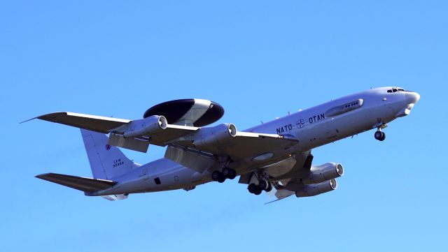 Boeing E-3F Sentry (LXN90454) - Touch and go