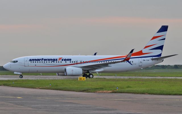 Boeing 737-800 (OK-TVV) - smartwings b737-8 ok-tvv arriving in shannon this evening 11/6/15.