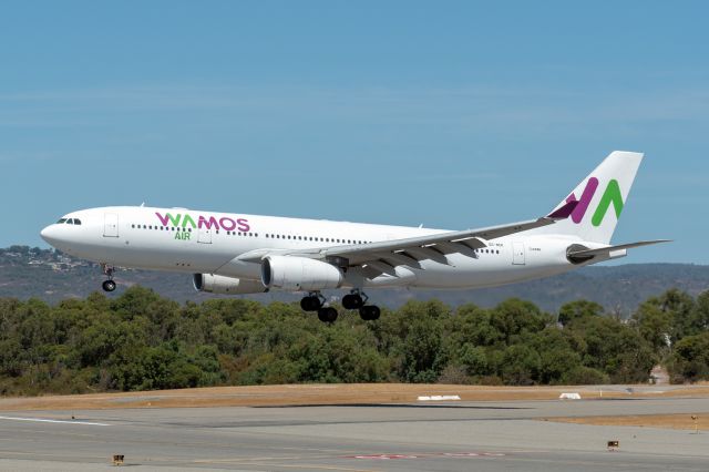 Airbus A330-300 (EC-NCK) - A330-243 cn 840. Wamoss Air EC-NCK for Air New Zealand final rwy 03 YPPH 03 February 2023