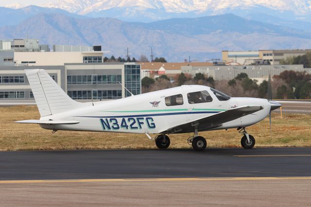 Piper Cherokee (N342FG) - Departing KAPA 11-5-2023 at 10:48am