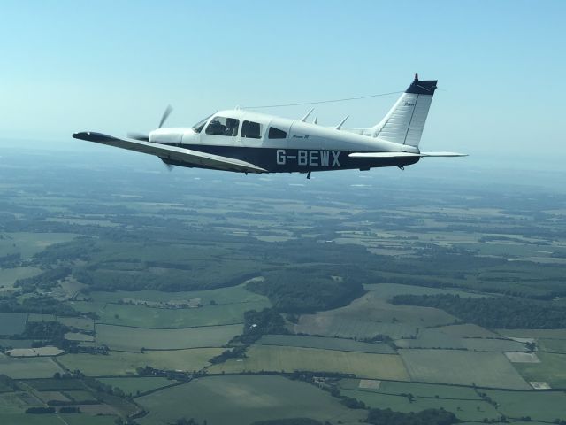 Piper Cherokee Arrow (G-BEWX) - Over Ashford Kent