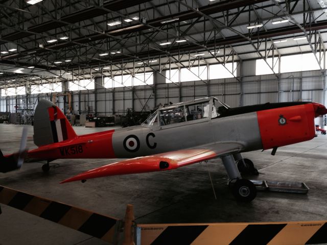 SUPER-CHIPMUNK Super-Chipmunk (WK518) - BBMF Chipmunk in the Hanger at RAF Coningsby