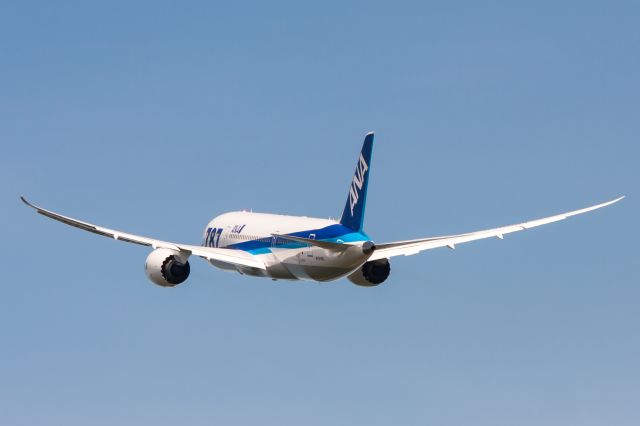 Boeing 787-8 (N1015X) - ANA 787-8 departing for a test flight.  Flex baby flex.