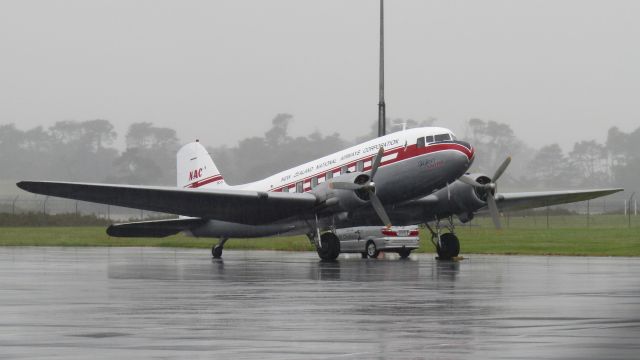 Douglas DC-3 (ZK-AWP) - Air Chathams' newly repainted AWP in NAC colours.