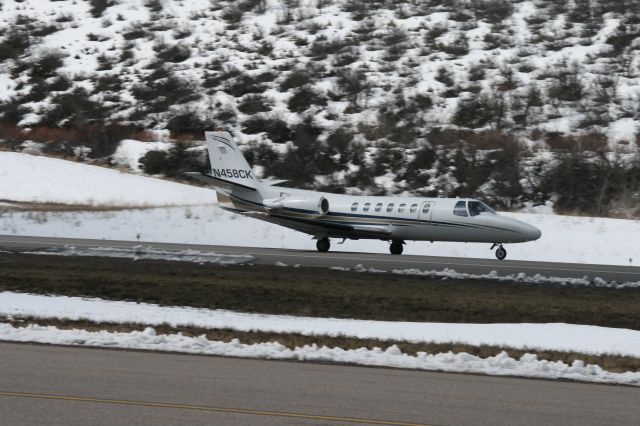 Cessna Citation V (N458CK) - Taking off from Aspen Colorado