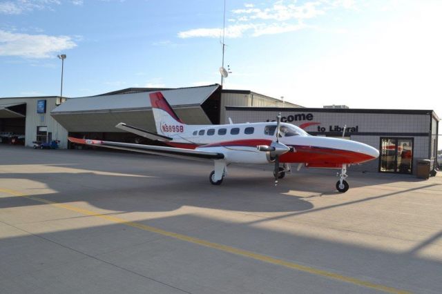 Cessna Conquest 2 (N989SB) - The Conquest II based at the Liberal, KS(KLBL)FBO Lyddon Aero Center.