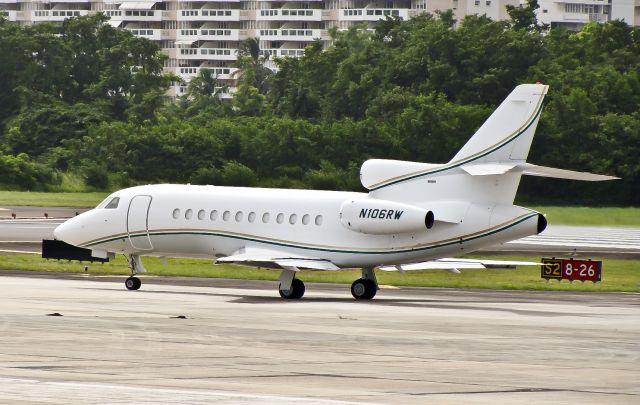 Dassault Falcon 900 (N106RW) - Dassault Falcon 900EX N106RW  cn120 - San Juan - Luis Munoz Marin International (SJU / TJSJ) Puerto Rico, July 4, 2009 -  06 FEB 2010 Heavy snowfall in the Washington region caused hangars of the Dulles Jet Center (DJC) at Washington-Dulles International Airport, DC (IAD) to collapse. The roofs of hangars A, B, and C came down, crumpling under the weight of nearly two feet of snow. Hangar D was damaged, but all four planes inside were safe. The 15 aircraft in Hangars A, B and C sustained various levels of damage. N106RW was Written off (damaged beyond repair)  TDelCoro