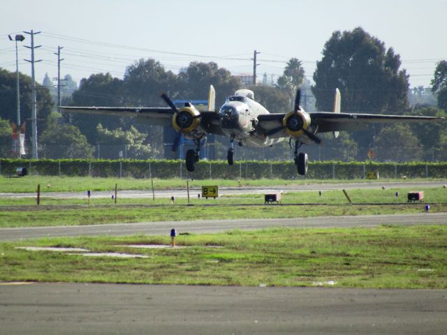 North American TB-25 Mitchell (N30801) - Landing RWY 26L