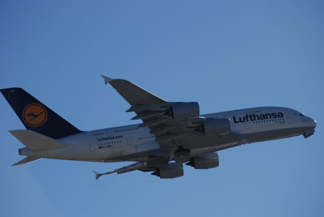 Airbus A380-800 — - take off at fleet week 2012