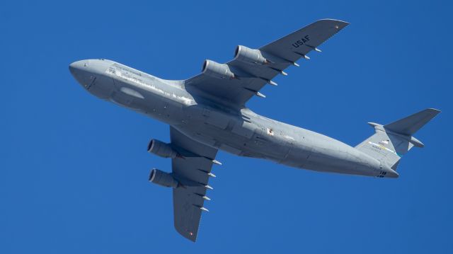 LOCKHEED C-5 Super Galaxy (69-0024) - I was lucky enough to see this C5M Super Galaxy fly over my house on its way to KBGR.