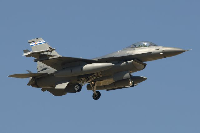 — — - An F-16 from the Colorado ANGs 120th Fighter Squadron.