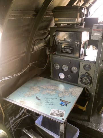 NX529B — - B-29 Fifi visits Charleston, SC - Nav table