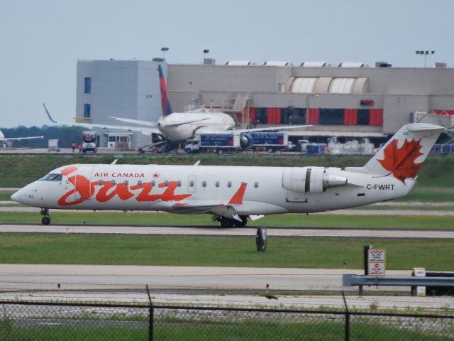 Canadair Regional Jet CRJ-200 (C-FWRT) - Arriving 6/16/12