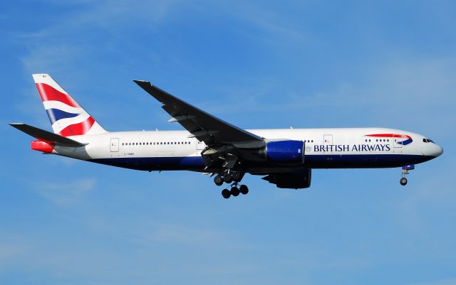 BOEING 777-200LR (G-YMMO) - Taken from the threshold of 29L