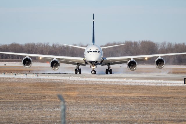 McDonnell Douglas DC-8-70 (N782SP) - Samaratian's Purse DC-8 backtaxiing on 5R/23L to line up for a 5R departure back to Greensboro, North Carolina.