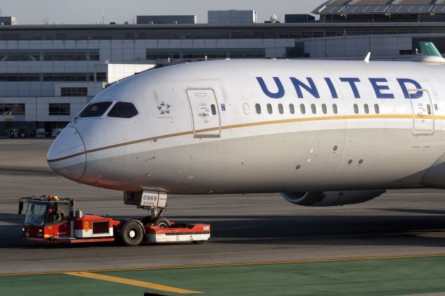 Boeing 787-9 Dreamliner (N15969) - 27th October, 2019: Aircraft being towed to away from the ramp in between flights. 