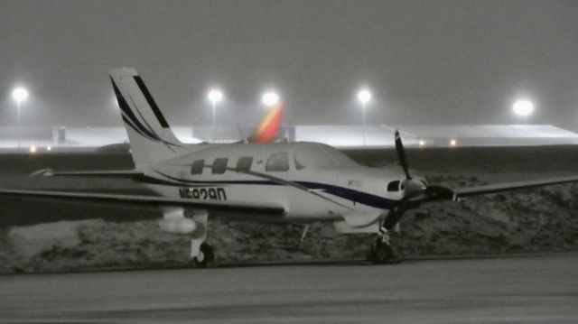 Piper Malibu Mirage (N5829D) - The cockpit windows covered in snow!