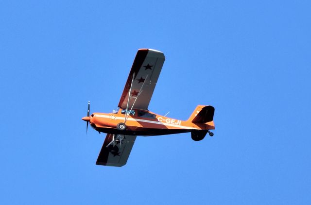 CHAMPION Tri-Traveler (C-GEJI) - C-GEJI BELLANCA CITABRIA survolant la ville de Lavaltrie QC. le 10-09-2022 à 16.25