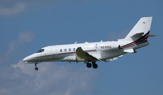 Cessna Citation Latitude (N530QS) - On final is this 2017 Cessna Citation Latitude 680A in the Summer of 2019.