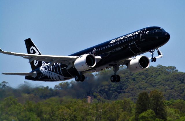 Airbus A321neo (ZK-NNA) - First A321NEO departure from the Gold Coast