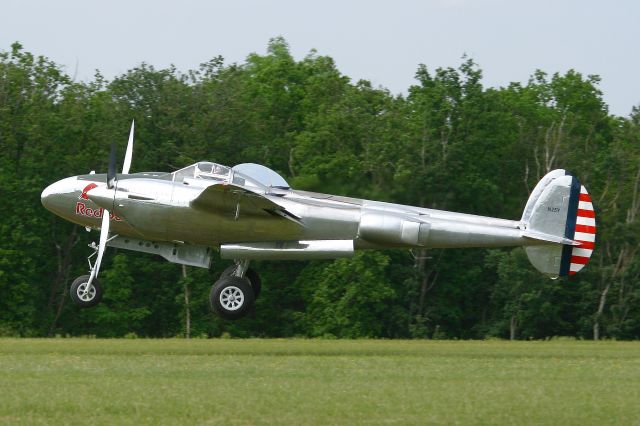 Lockheed P-38 Lightning (N25Y) - Lockheed P38L Lightning, The Flying Bulls, La Ferté Alais Airfield (LFFQ)