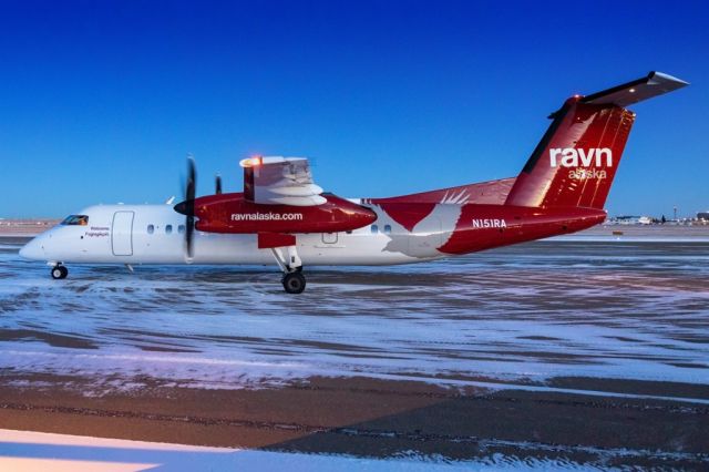 de Havilland Dash 8-300 (N151RA) - Sitting at Customs after arriving from ANC.