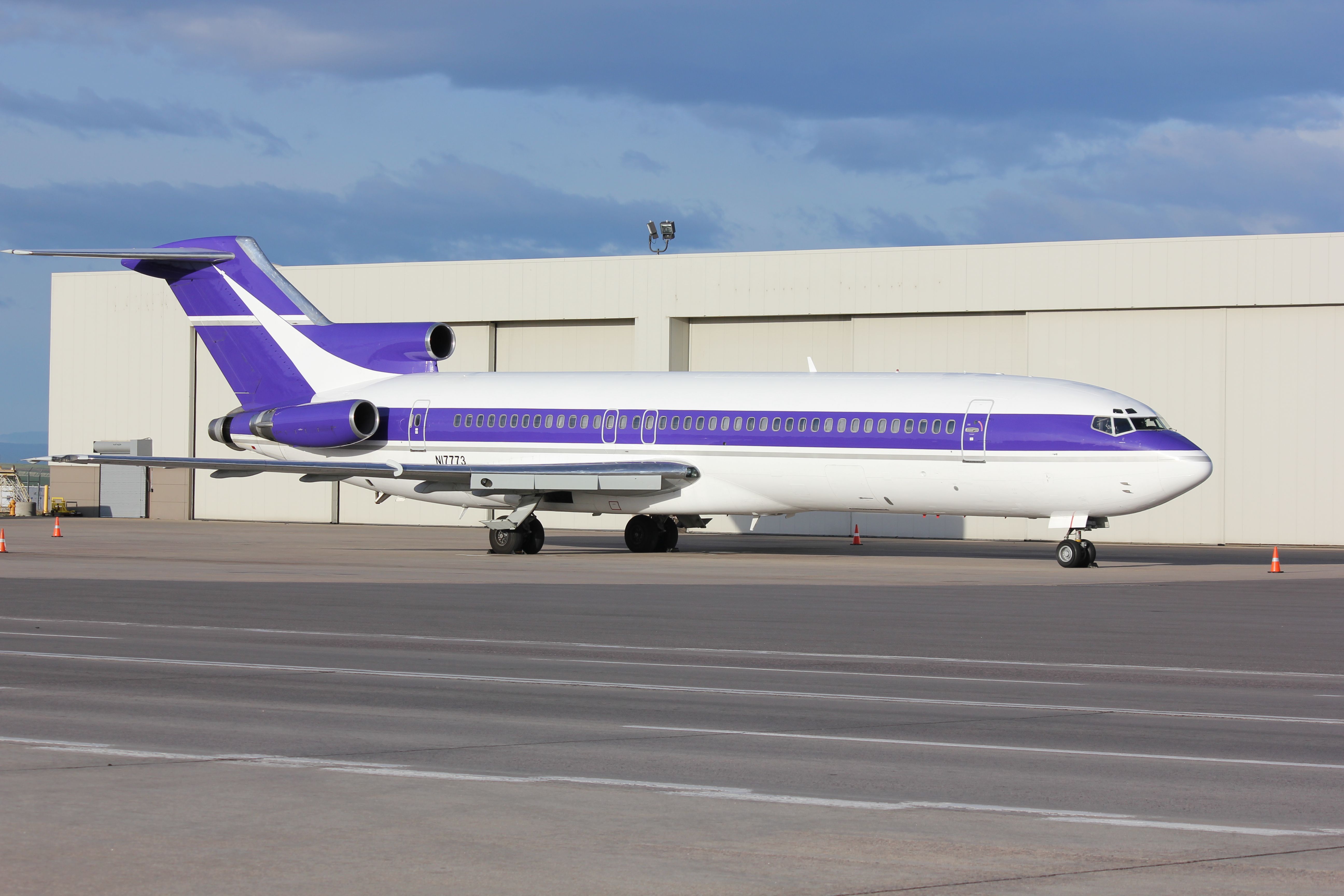 BOEING 727-200 (N17773) - Mimi, the Colorado Rockies 727, has new paint for the 2012 season.