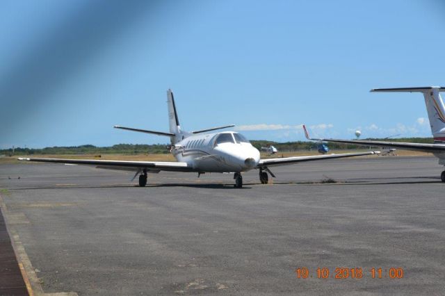 Cessna Citation II (P2-EUV) - Engine-less at Cairns airport. The aircraft is the subject of a dispute between the owner and maintenance organisation in general