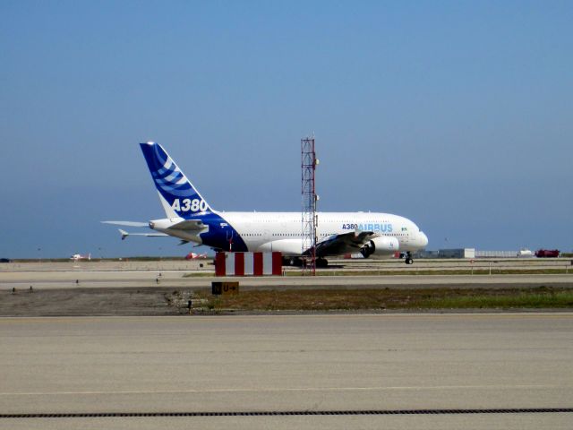 Airbus A380-800 — - Airbus A380 during taxi