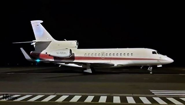 Dassault Falcon 7X (M-GGAL) - 23/01/2020 Aeroporto de Santa Maria- LPAZ - Açores (Richard Branson new toy)