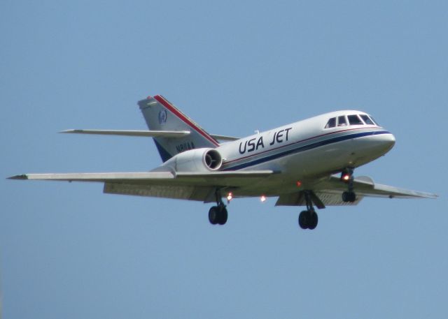 Dassault Falcon 20 (N811AA) - At Shreveport Regional.