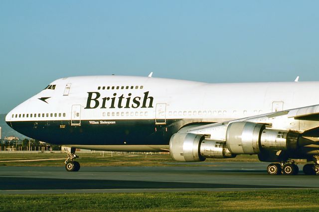 G-AWNL — - BRITISH AIRWAYS - BOEING 747-136 - REG : G-AWNL (CN 20284/136) - ADELAIDE INTERNATIONAL AIRPORT SA. AUSTRALIA - YPAD 18/6/1984