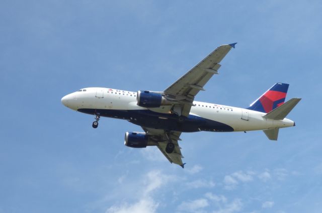 Airbus A319 (N316NB) - Shown here is a Delta Airlines Airbus A319 a moment from landing in the Summer of 2016.