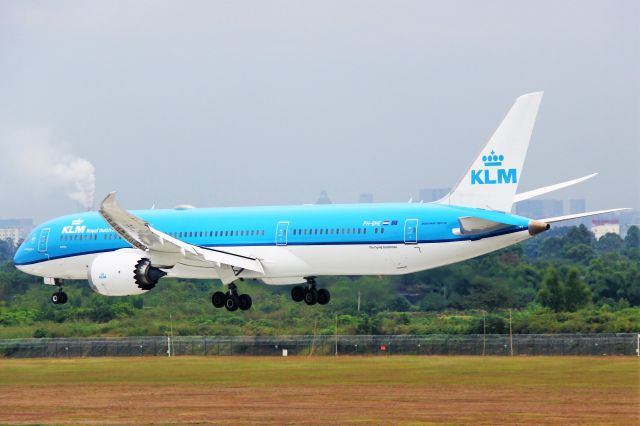 Boeing 787-9 Dreamliner (PH-BHE) - Because of coincedence, the KLM's B789 became a steam train:)br /TIPS: Select full-size and wait for a while for better view.