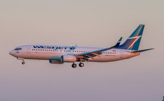 Boeing 737-800 (C-FZRM) - WJA518 arrives from Winnipeg as the sunrise casts a pale pink over YYZ. First shot of this bird in the database : )