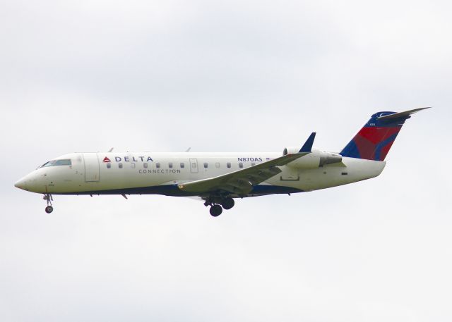 Canadair Regional Jet CRJ-200 (N870AS) - At Shreveport Regional.