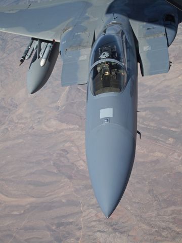 McDonnell Douglas F-15 Eagle (AFR86151) - Oregon ANG F-15C AF-86-151 getting gas.