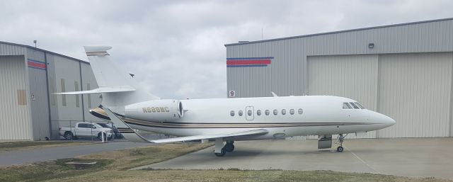 Dassault Falcon 20 (N889MC) - Seen parked near TacAir at Little Rock National Airport.