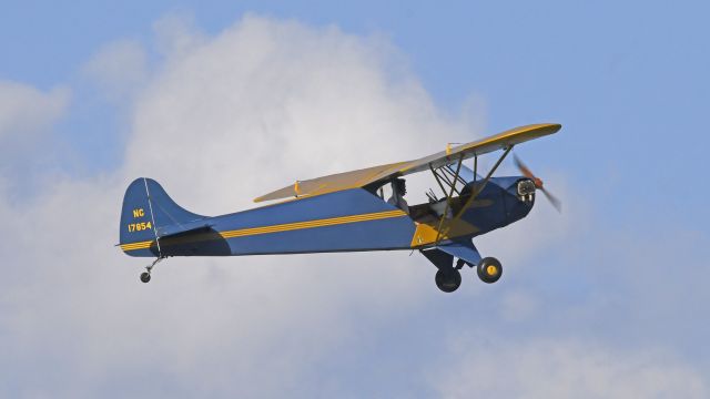 Piper Cub (J-2) (N17854) - Departing AirVenture 2023 on 18R