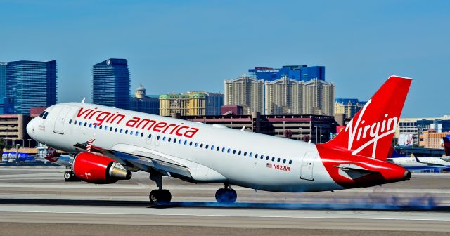 Airbus A320 (N622VA) - N622VA Virgin America 2006  Airbus A320-214 serial 2674 "california dreaming" - McCarran International Airport (LAS / KLAS)br /USA - Nevada October 24, 2015br /Photo: Tomás Del Coro